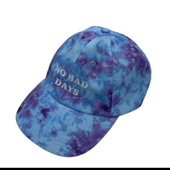 bp Accessories - Nordstrom BP no bad days blue purple tie die women's adjustable baseball cap NWT